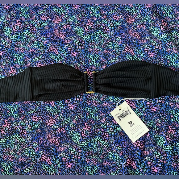 NWT Vitamin A Astrid Bandeau - BLACK EcoRib Size 8 Medium - Picture 5 of 6